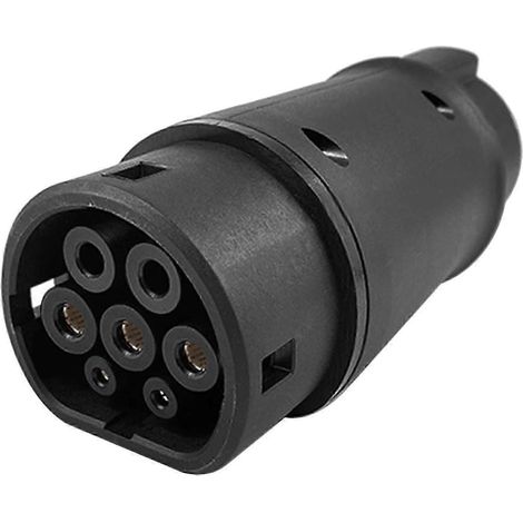 Compatible avec l'adaptateur EVSE J1772, prise de type 1 vers type 2, adaptateur de connecteur de chargeur de véhicule électrique IEC 62196. (1/5)