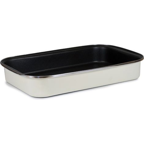 MAGEFESA rustidera esmaltada moka 40 cm , Rustidera esmaltada Moka 40 cmFabricada en acero esmaltada de gran calidadApto para lavavajillasIdeal para preparar sus comida (1/3)