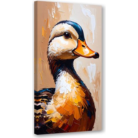 Tableau déco Canard oiseau animal 40x80 (1/4)