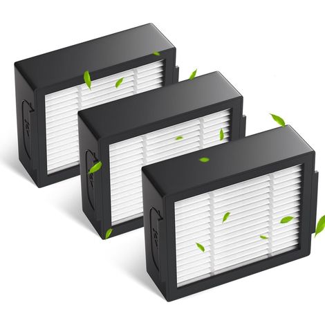 Pack 3 filtres pour Roomba E5 E6 i3 i3+ i7 j7 e5154 e5158. Pack de filtres de rechange pour E5 E6 i7 i7+ Plus. Rechange avec trois filtres (1/5)