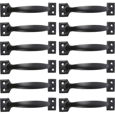 Poignées de porte cuisine en fer noir ibasenice, lot 12, forme (1/5)