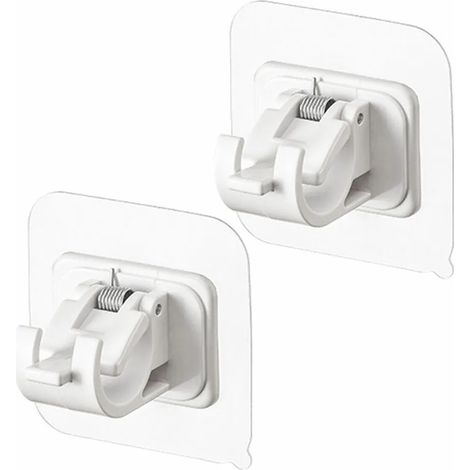 4 selbstklebende Gardinenstangenhalterungen, Wandhakenhalterungen