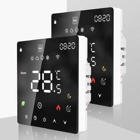 Thermostat de dispositif de chauffage de l'eau électrique de régulateur de température Intelligent d'affichage à cristaux liquides avec la fonction Programmable hebdomadaire (1/4)