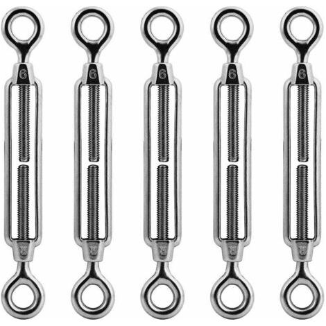 Kabelspanner mit Haken und Öse - Hergestellt aus Edelstahl 304, M6 Spanner.