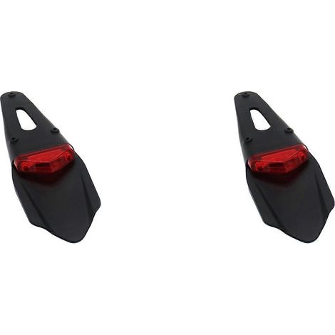 Feu arrière LED 2X pour moto et butée de garde-boue arrière enduro pour CR EXC WRF 250 400 426 450 Noir (1/2)