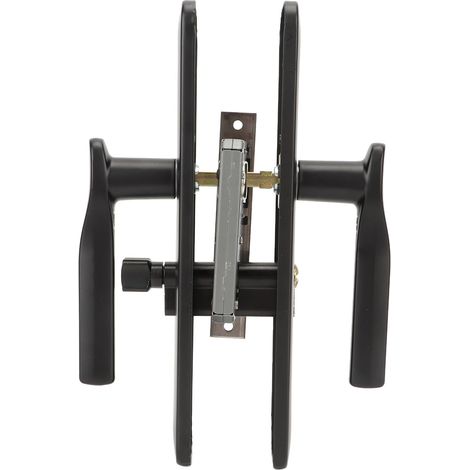 Ensemble de verrouillage de porte avec revêtement anti-oxydation, antirouille et poignée de porte confortable en acier inoxydable pour chambre et salle de bain. (1/5)