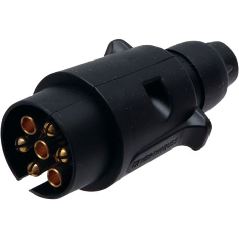 Spina, connettore elettrico a 7 pin 6/12V 16A 1,5mm2 ISO 1724 Tipo N