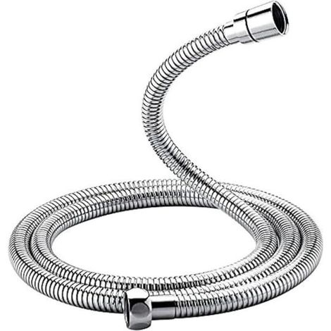 G851-20, Flexible de Douche Universel (G1/2 pouces, 2M), Tuyau de Douche Anti-Torsion et Anti-Pliure, Acier inoxydable/Chrome (1/5)