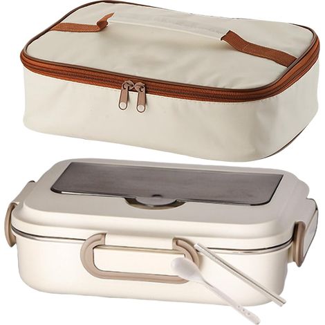 Boîte à déjeuner thermique, boîte à déjeuner chaude et froide, boîte de rangement de repas, grande capacité, récipient alimentaire portable pour l'école, l'extérieur, les voyages (1/5)