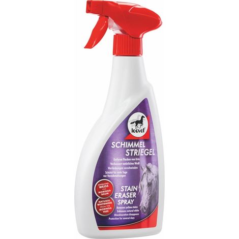Shampoo secco Leovet per cavalli grigi e bianchi rimuove macchie e aloni 550ml