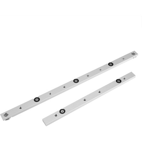 T-Track T-Slot, Barre à Onglets Mitre Bar Glissière à Onglets en Alliage D'aluminium Guide Universel et Rail de Guidage de Rail D'arrêt Scie à Table Outil de Travail du Bois(450mm) (1/5)