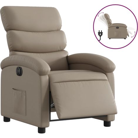 Maison Exclusive - Relaxsessel Elektrisch Cappuccino-Braun Kunstl