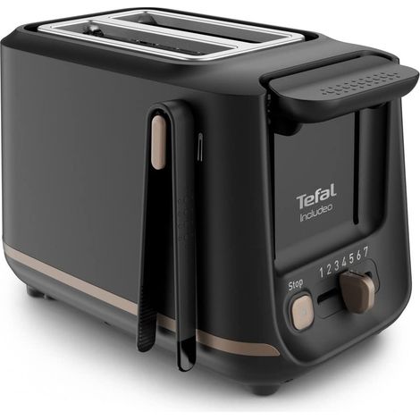 Tefal Includeo TT533811 Tostapane, 2 scomparti, pinza magnetica, tostapane con pulsanti grandi, 7 livelli di doratura, vassoio raccogli briciole estraibile, leva di estrazione (1/5)