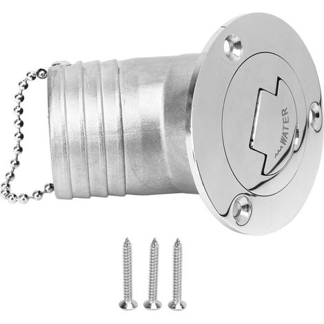 Bouchon de Réservoir en Acier Inoxydable 45 Degrés, Couvercle à Remplissage d'Eau et d'Huile, 1.5 Pouce 38mm pour Bateau Yacht Camping-Car - (1/5)