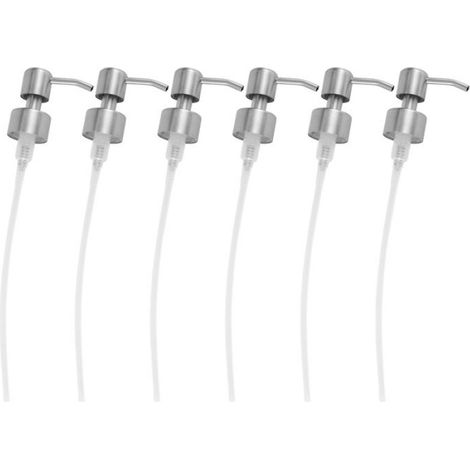 Pompe Distributeur De Savon - Acier Inoxydable 304 - Compatible Filetage 26 À 28 mm - Standard 28/400 - 6 Pièces (1/4)