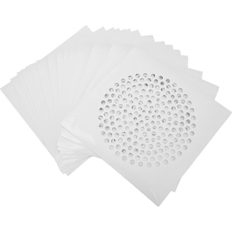 Autocollants de filtre de vidange jetables en maille anti-obstruction, attrape-cheveux pour douche, salle de bain, cuisine, salon, 15 pièces