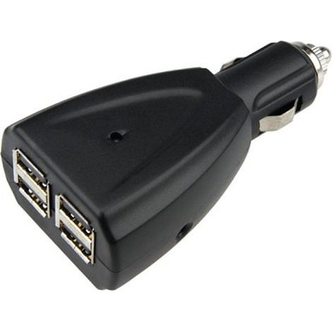 Cargador coche USB  4 puertos (1/2)