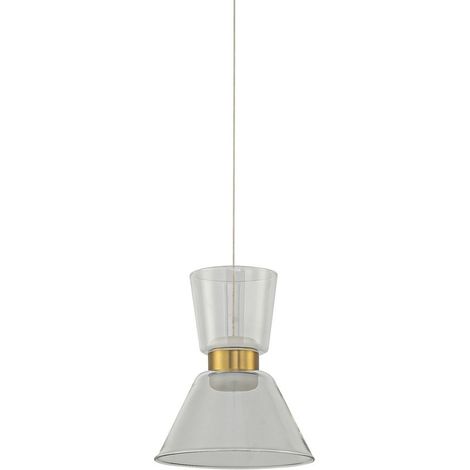 Suspension, Suspension LED NEW YORK dorée 6W Doré en Verre, MANTRA (1/5)