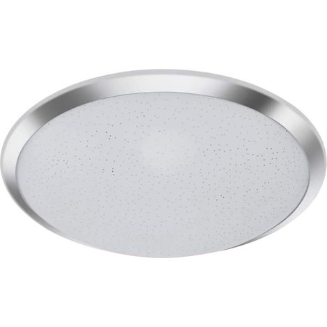 SPLASH - PLAFONIERA DECORATA DIAMETRO 30,5 cm  A 2 LUCI x E14 CROMO IP20 (1/2)