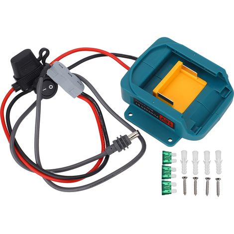 Câble d'alimentation adaptateur de batterie pour mini parabole 3,2 pieds Plug and Play 18V avec fusibles 30Amp BL1860 (1/5)
