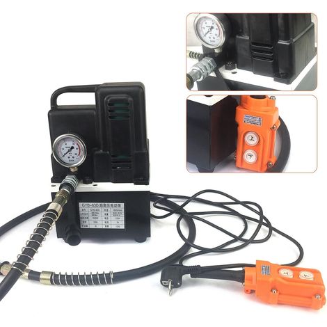 Pompe hydraulique électrique 220 V, pompe haute pression compacte pour de nombreuses applications. Léger, puissant et fiable pour les tâches hydrauliques (1/5)