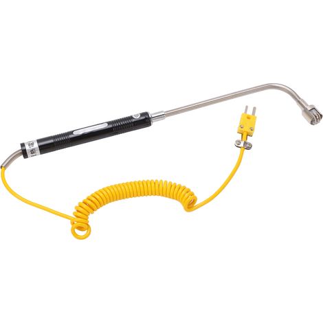 Sonde thermocouple de surface, coudée de type K, portable, pour la mesure de température NR 81532B, -50 à 500 °C (1/5)