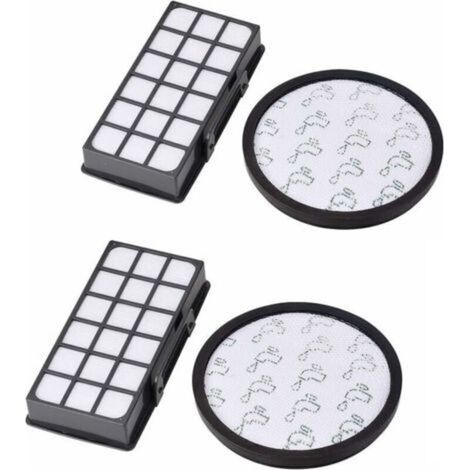 2 Kits de Filtres pour Aspirateurs Rowenta XTrem Power Cyclonic RO69XX - Pièces de Rechange de Haute Qualité (1/4)