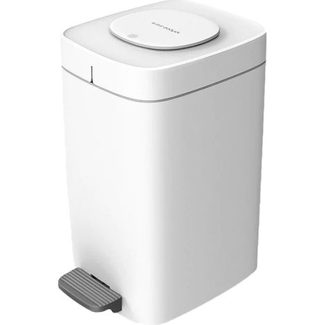 Papelera cubo de basura 15 l cuadrado con pedaincluye 30 bolsas de basura. (1/5)