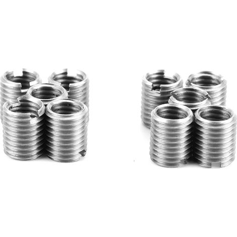 10-teiliges Werkzeugset für die Reparatur von Außengewindeeinsätzen aus Edelstahl mit Schlitzschraubendreher (1/5)