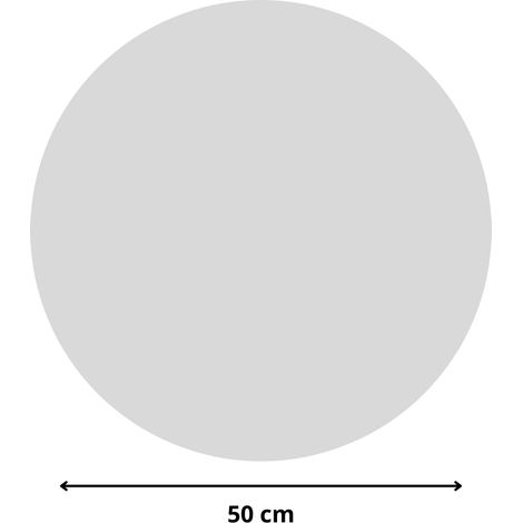 Rond verre acrylique gris 3 mm - Diamètre 50 cm (500 mm) - Disque verre synthétique - Plaque PMMA XT - Plexiglass (1/4)