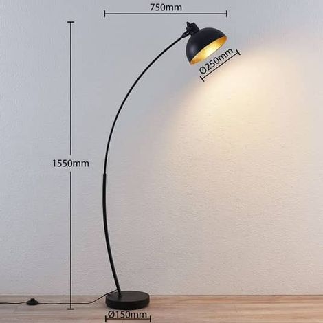[GEBRAUCHT] B-Ware Lindby Bogenstehlampe Phileas Wohnzimmerlampe Standleuchte Deko Stehleuchte E27