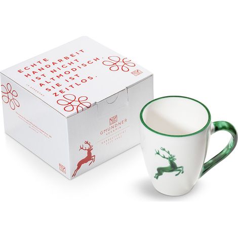 Gmundner Keramik Cervo Verde, Tazza per la colazione Max (0,3 L)