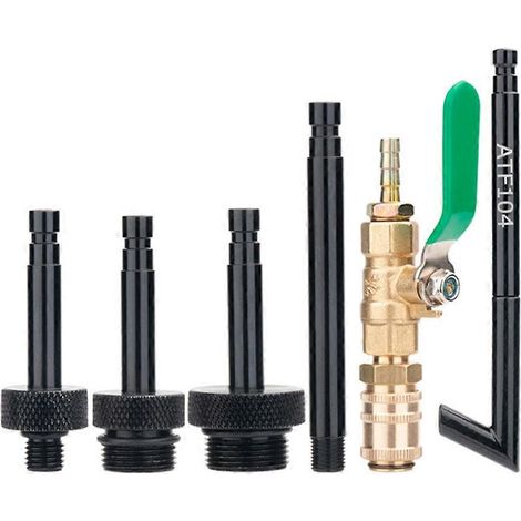 Adaptateur de remplissage d'huile de transmission automatique avec vanne d'arrêt pour la plupart des transmissions automobiles. (1/5)