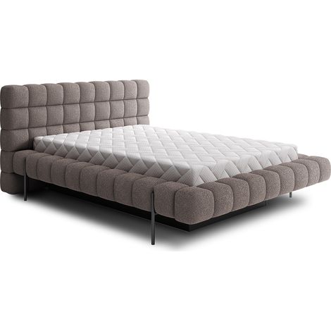 Cama arcón 160x200 con somier Ezio Gris