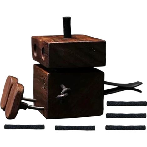 Figurine d'homme en Bois Qui secoue Les Pieds, Jouet en Bois activée automatiquement par Le Mouvement, décoration de Bureau Amusante pour la Maison, la Chambre à Coucher, la Grille d'aération, Le (1/5)