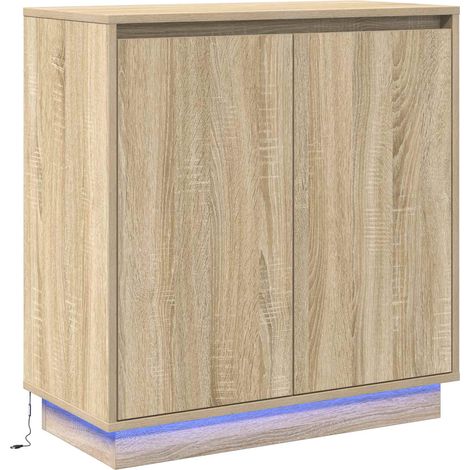 Maison Exclusive - LED-Sideboard für Sonoma-Eiche 71 x 34,5 x 75