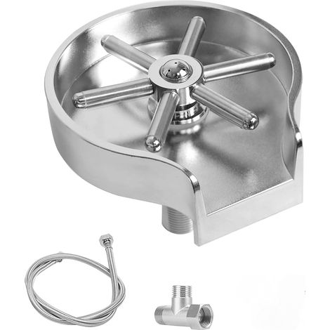 Rinser en verre pour évier de cuisine, laveuse de tasse de bouteille pour fixation de l'évier, porte-greffe de cuisine, robinet de pulvérisateur, tasse de cuisine en bouteille pour bébé nettoyer pour  (1/5)