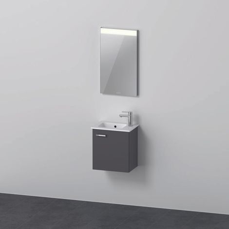 Duravit Xbase, juego de muebles de pared, con espejo LED, lavabo (1/5)