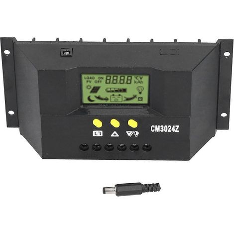 CM3024Z PWM-Solarladeregler mit LCD-Display, intelligenter Solarmodulregler, 12 V, 24 V, 20 A