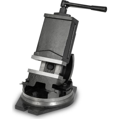 Tornillo de banco giratorio inclinable mordaza 160mm sujeción 125mm basculante 0-90° 360° EBERTH