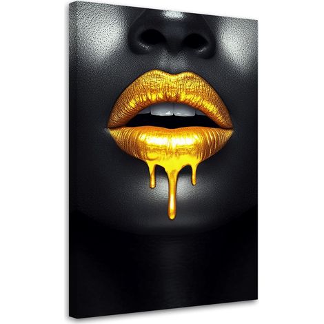 Tableau déco Femme Gold Glamour 70x100 (1/5)