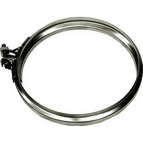 Fascetta di bloccaggio canna fumaria DN 60 tubo acciaio inox 316