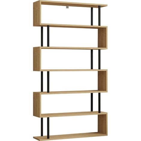 Bücherregal aus Holz "Hector" - 90 x 22 x 162 cm - Saphir