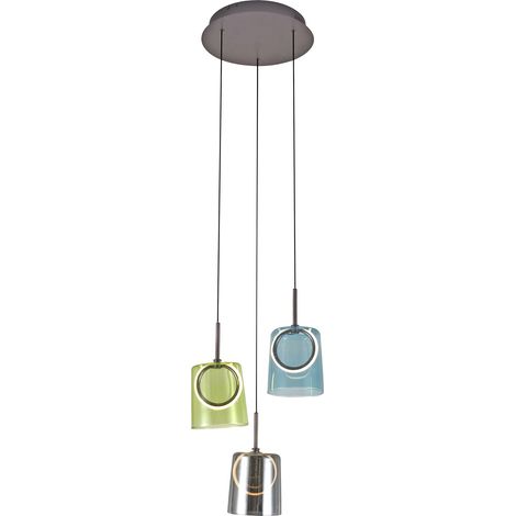 Sospensione ZULA Ø40,5 vetro multicolor LED 6W 3000K (1/5)