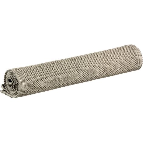 Tapis de Bain Uni en Coton avec Tissage Jacquard Doux et Résistant Coloris Lin 54 x 64 cm - PANGIVO (1/4)