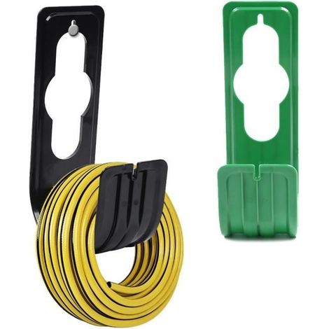 2er-Pack Schlauchhalter – Wandmontage für Gartenschläuche, korrosionsbeständig – Grün (1/4)