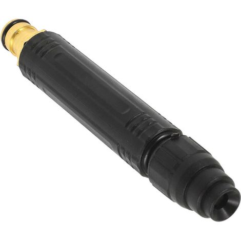 Garden Hose Nozzle Spray Nozzle High Pressure Water Hose Sprayer Nozzle Garden Work Straight Spray Design Black 1Pack (1/5)