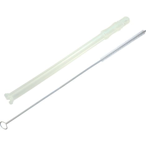 Tubo aspiralatte 5313232961 compatibile con DeLonghi + Renz spazzola di pulizia 4 mm per macchine da caffè automatiche