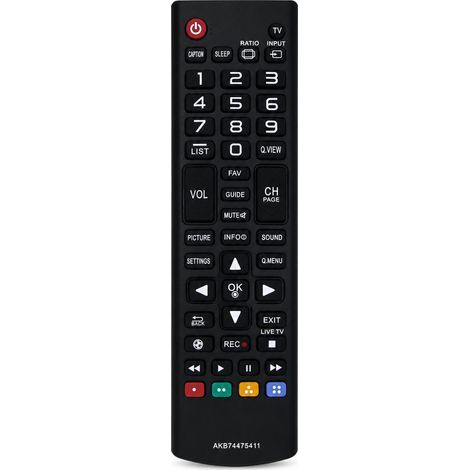 Mando a distancia de TV compatible con LG AKB74475411, sin necesidad de configuración (1/5)