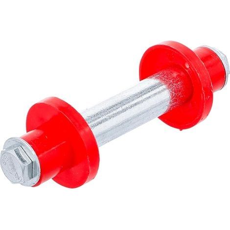 BGS Diy 81951 Kit d’essieux pour roue de brouette 128 mm Ø 20 mm avec 2 douilles d’écartement (1/3)